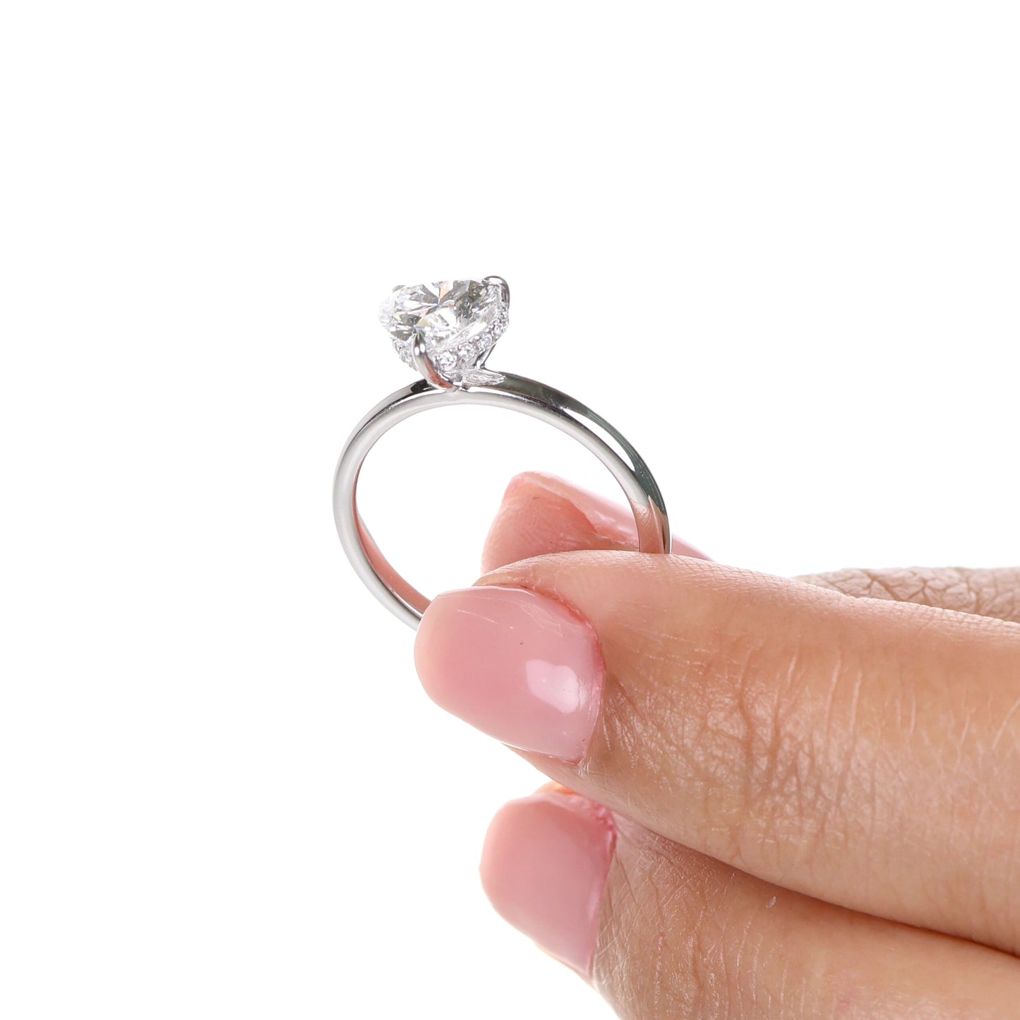 Strigifor Heart 1-carat White Gold