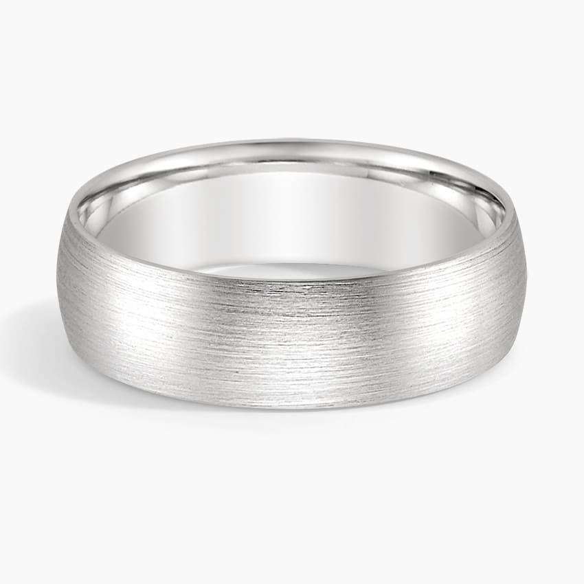 Fashion Month 19mm Wide Matte Stainless Steel Ring - Comfort Fit Band For Men & Women, Size 7 - View #5