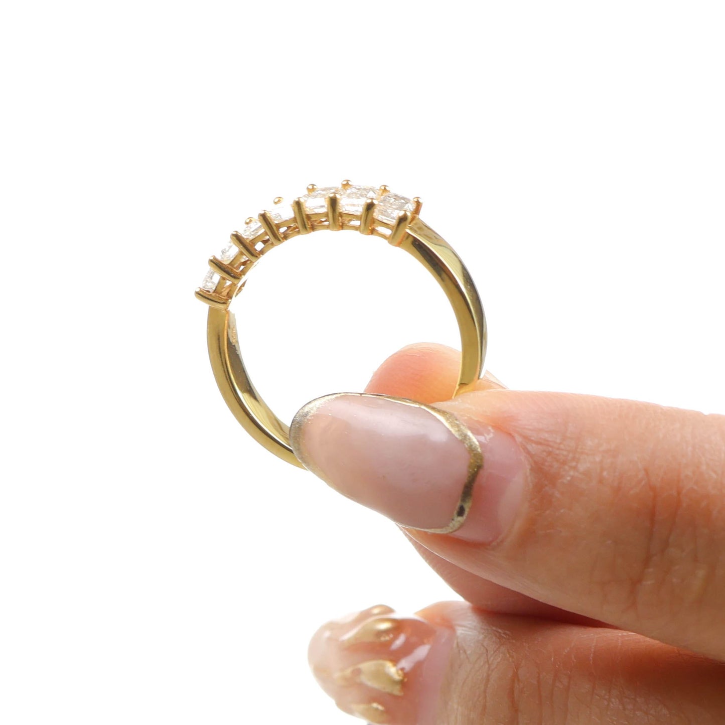 Emerald 0.20ct Half-Eternity