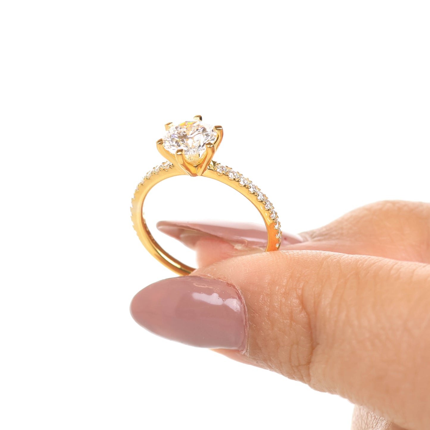 Delicate Blythe 1-carat Yellow Gold