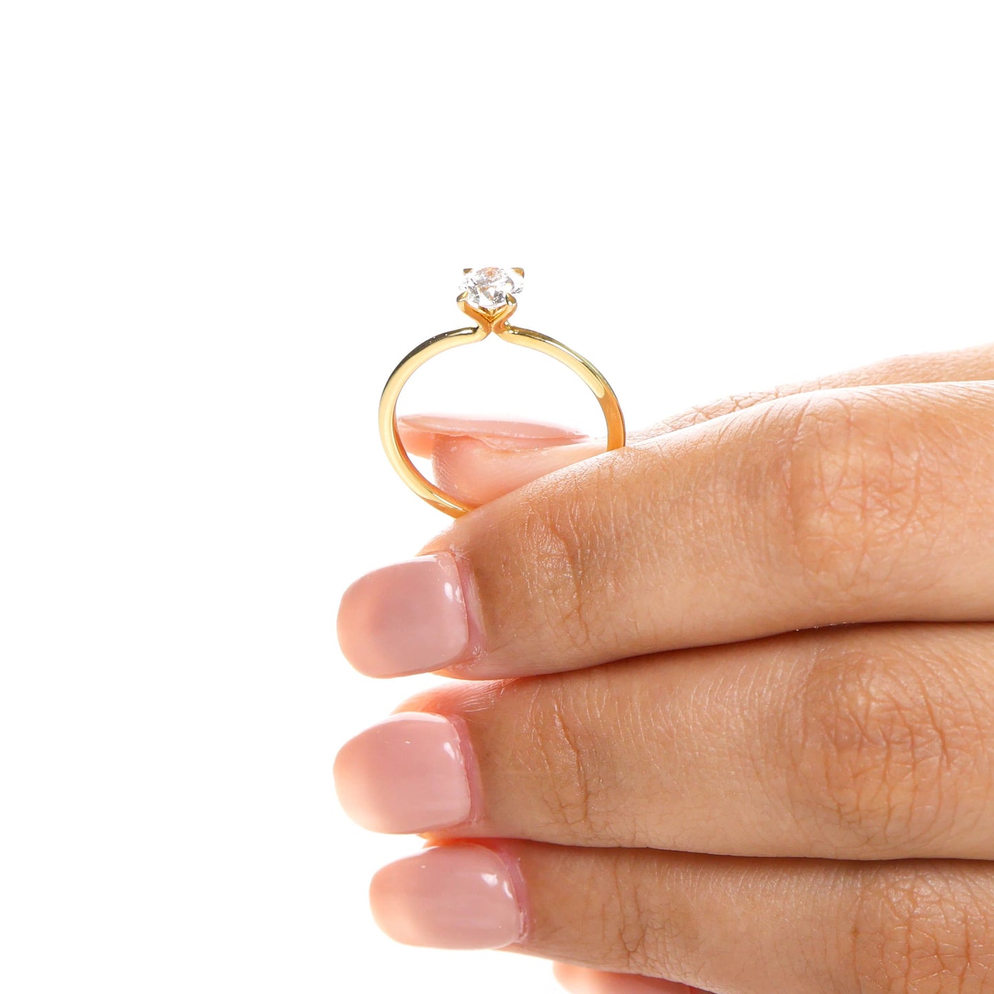 Delicate Iago 0.50-carat Yellow Gold