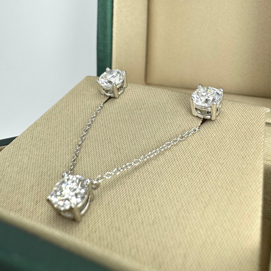 3-piece Stud Earrings and Necklace Set