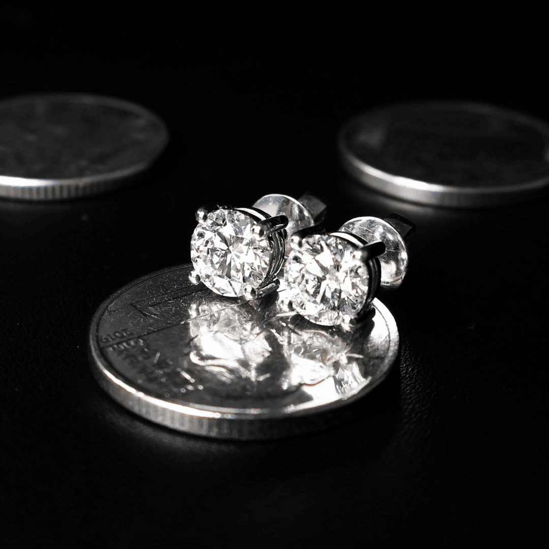 Stud Earrings 1-carat