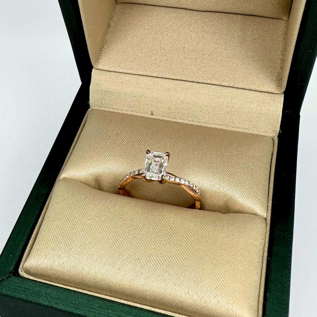 Wyvern Emerald 1-carat Rose Gold