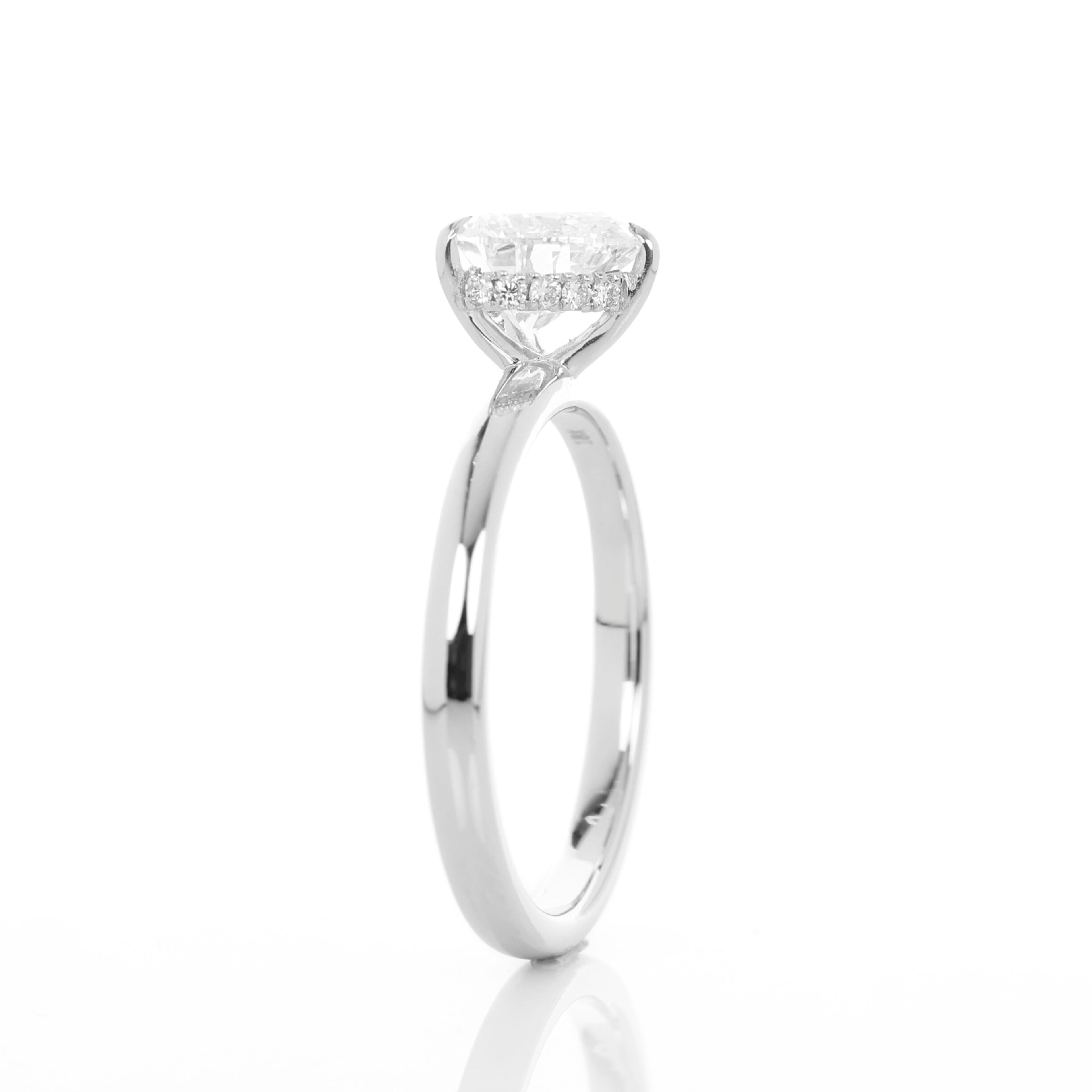 Strigifor Heart 1-carat White Gold