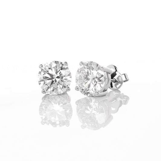 Stud Earrings 3-carat