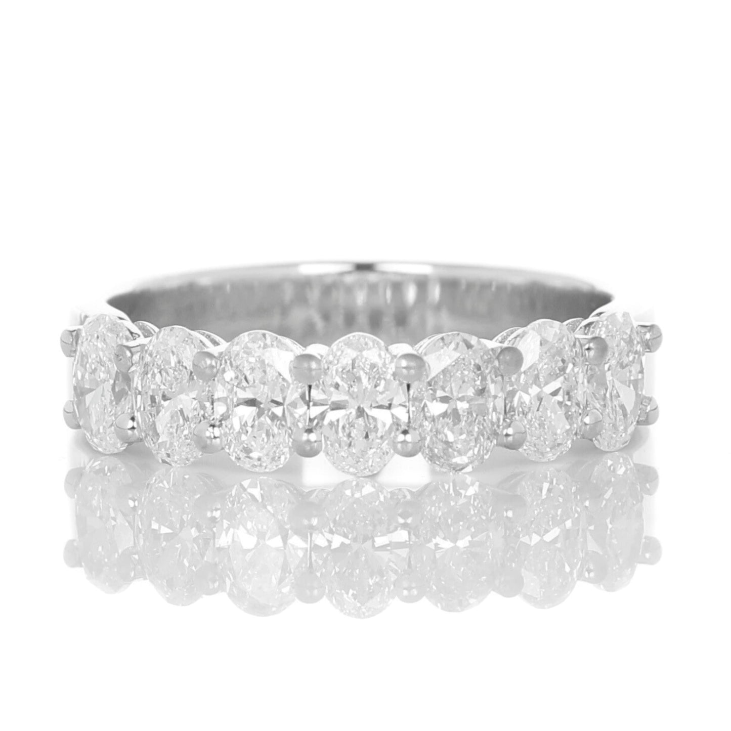 Oval 0.20ct Half-Eternity