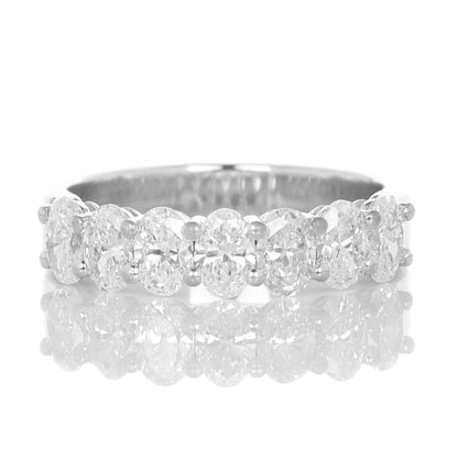 Oval 0.20ct Half-Eternity