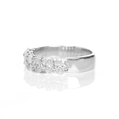 Oval 0.20ct Half-Eternity