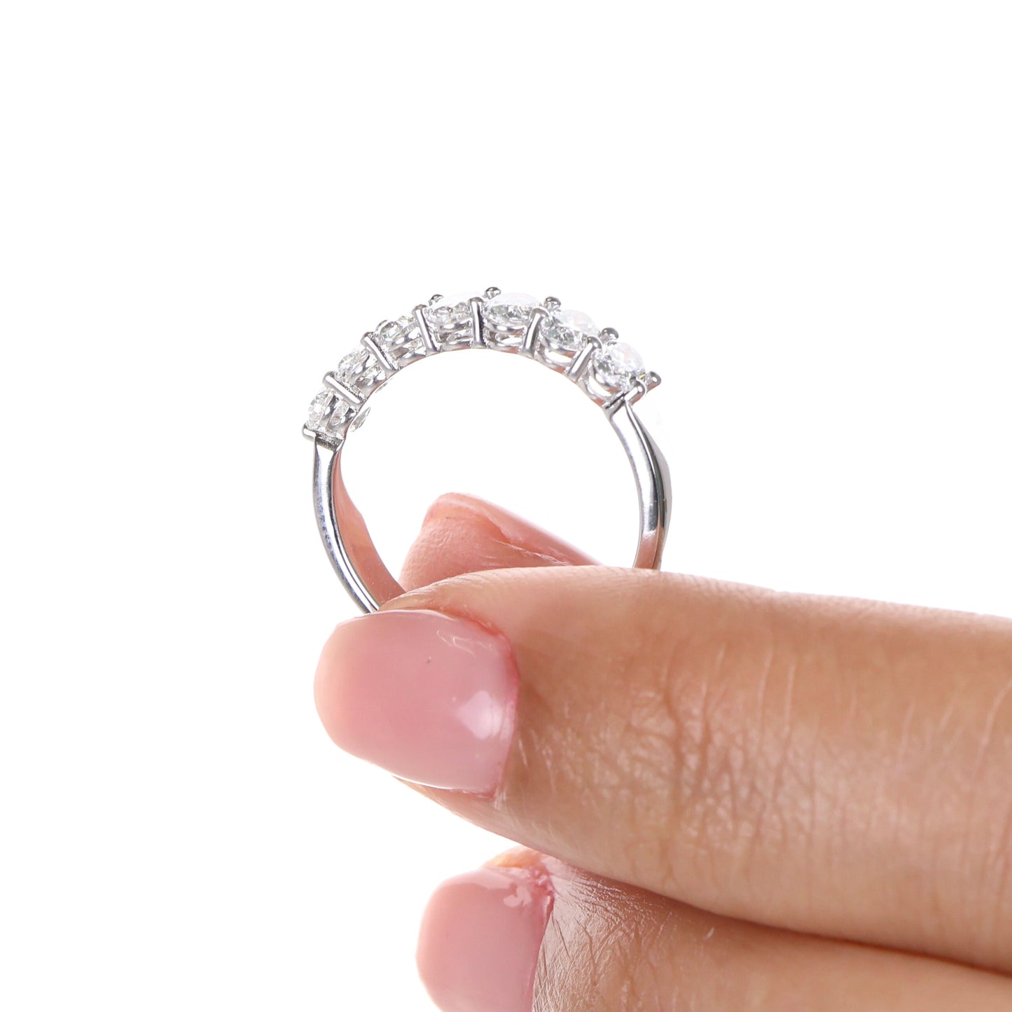 Oval 0.20ct Half-Eternity