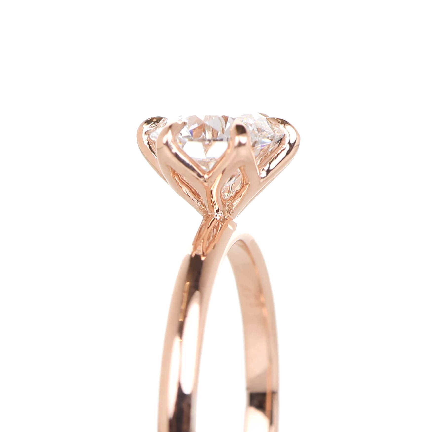 Delicate Hedwig 1-carat Rose Gold