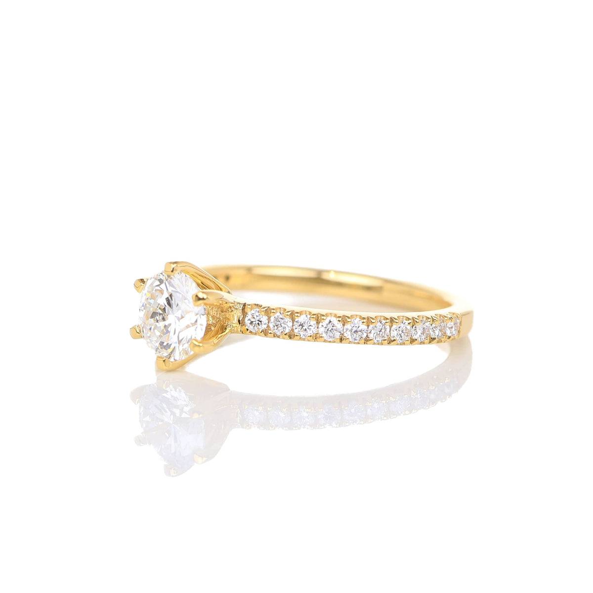 Delicate Blythe 0.50-carat Yellow Gold – Dovetail Lab Diamond Jewelry