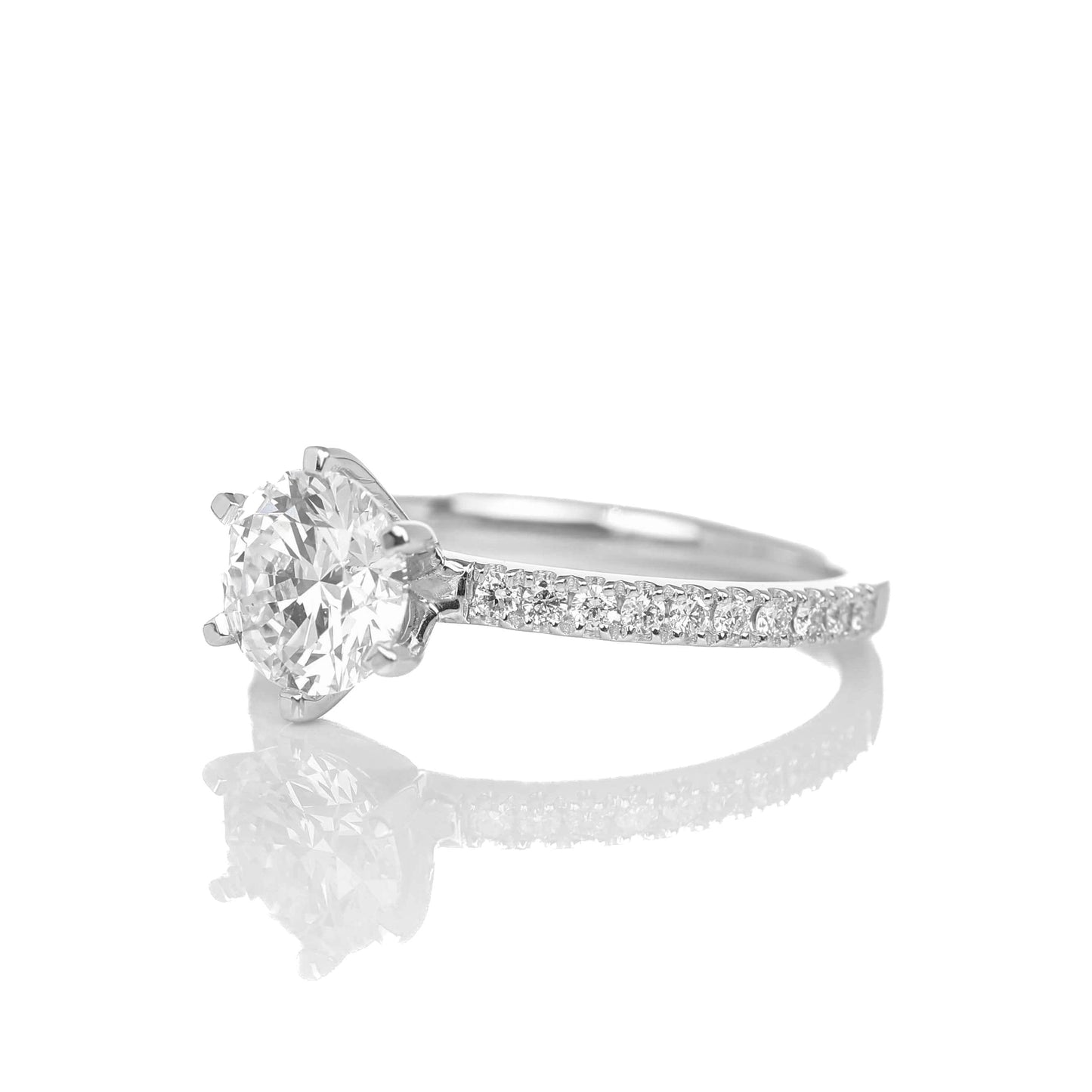 Delicate Blythe 1-carat White Gold