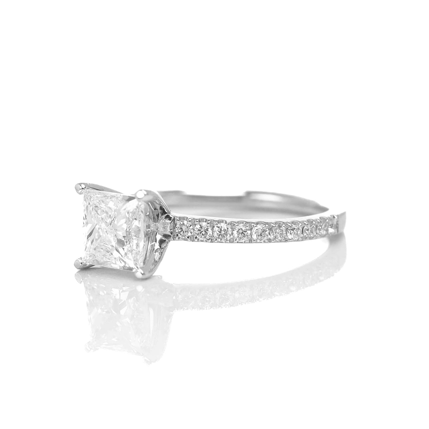 Delicate Blythe Princess 1-carat White Gold