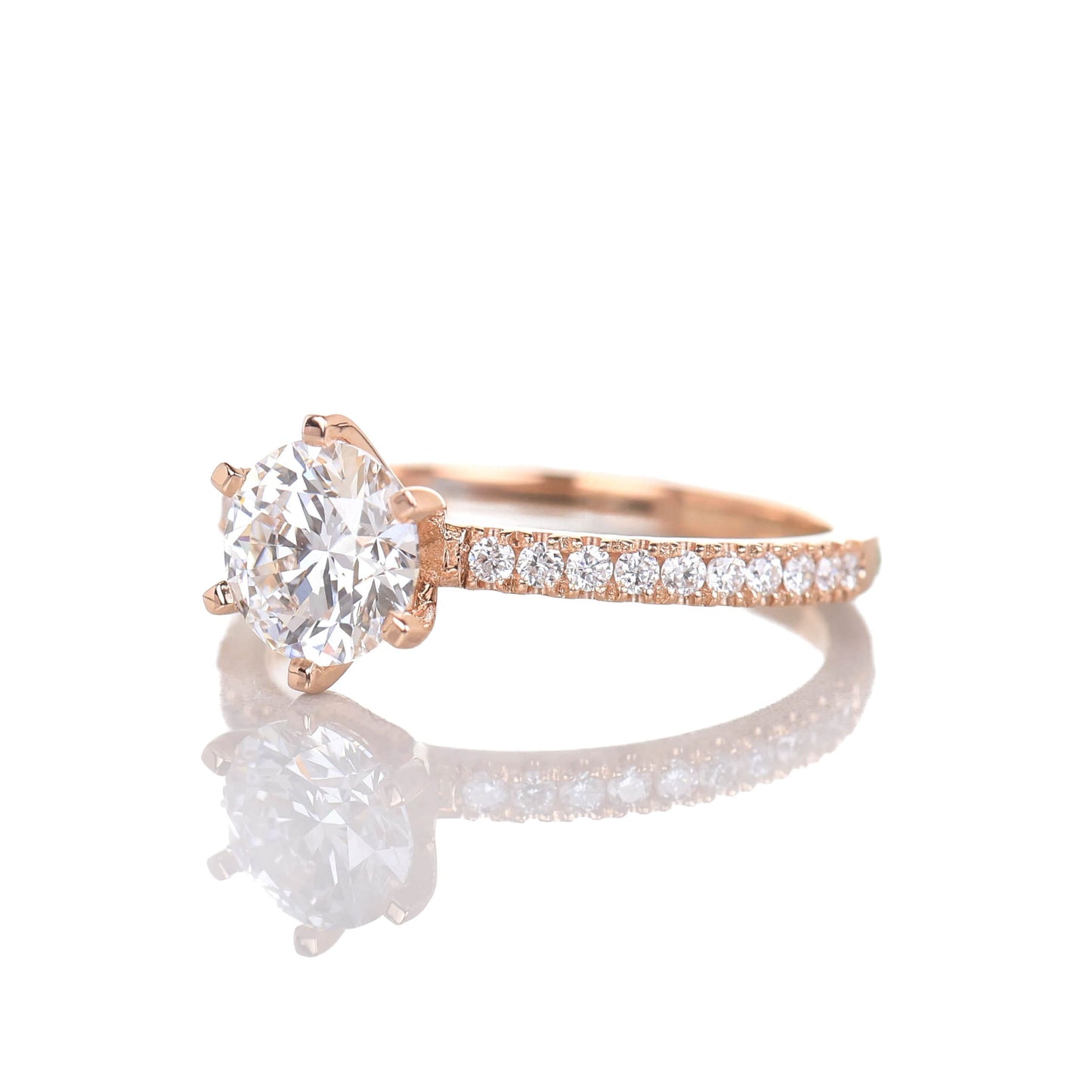 Delicate Blythe 1-carat Rose Gold