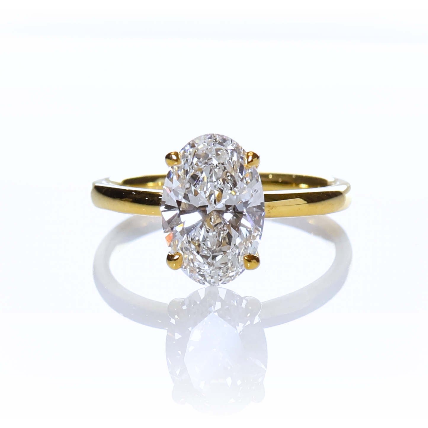 Hedwig Oval 2-carat Yellow Gold