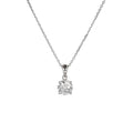 2ct Round Stud Pendant with detachable Chain