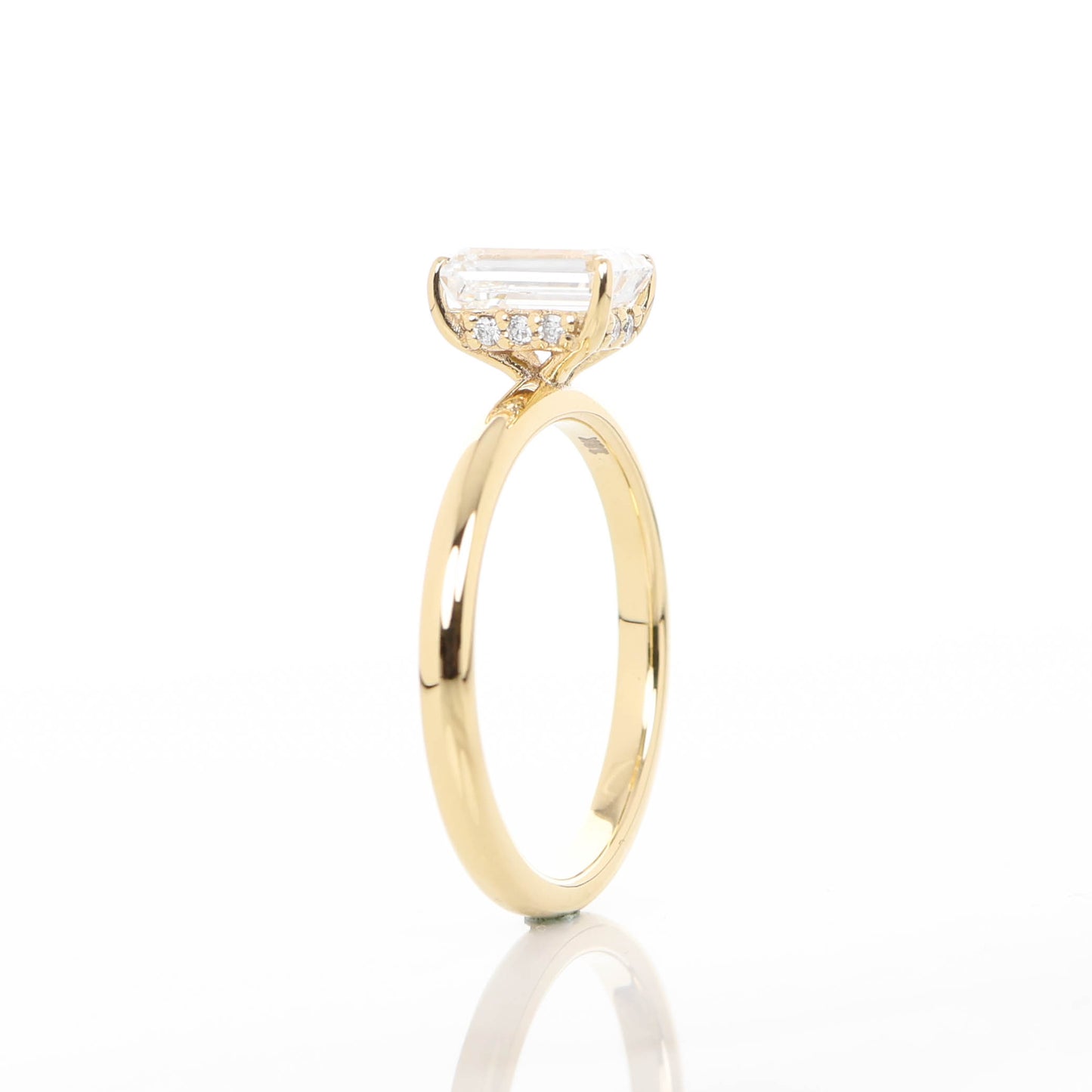 Strigifor Emerald 1-carat Yellow Gold