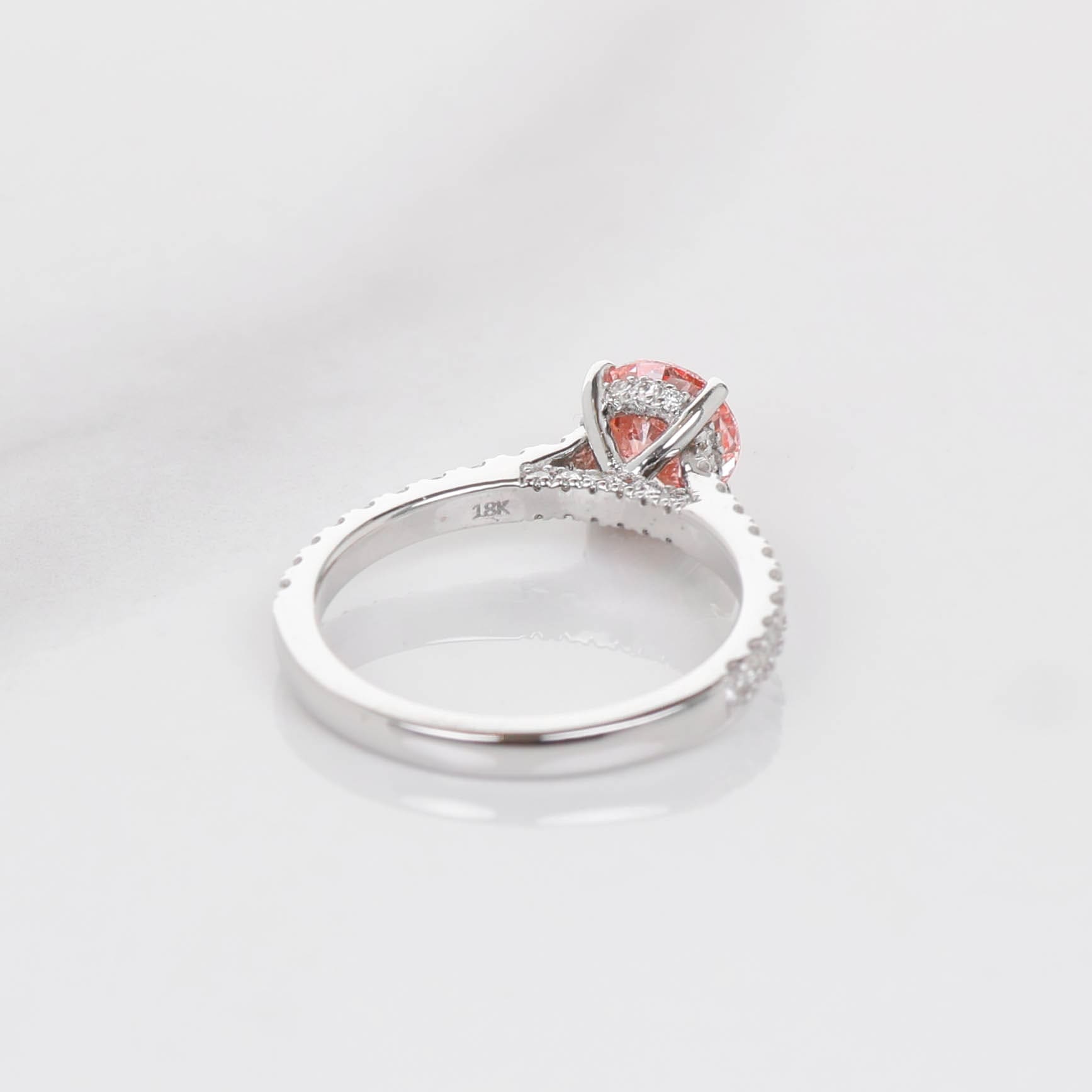 Linnaeus 1-carat Pink Diamond White Gold