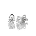 Stud Earrings 2-carat 4-Prongs