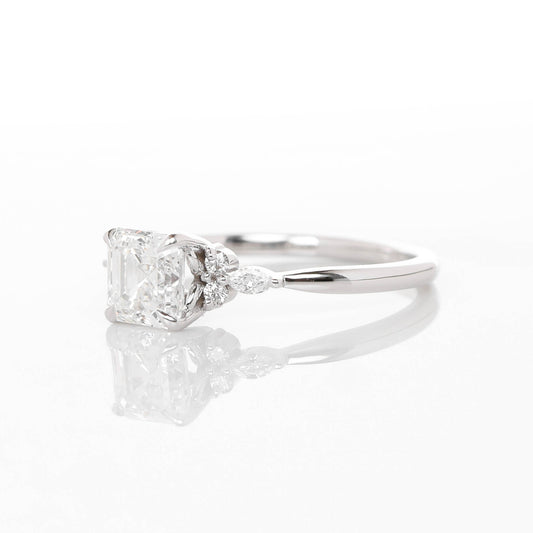 Peregrine Asscher 1-carat White Gold