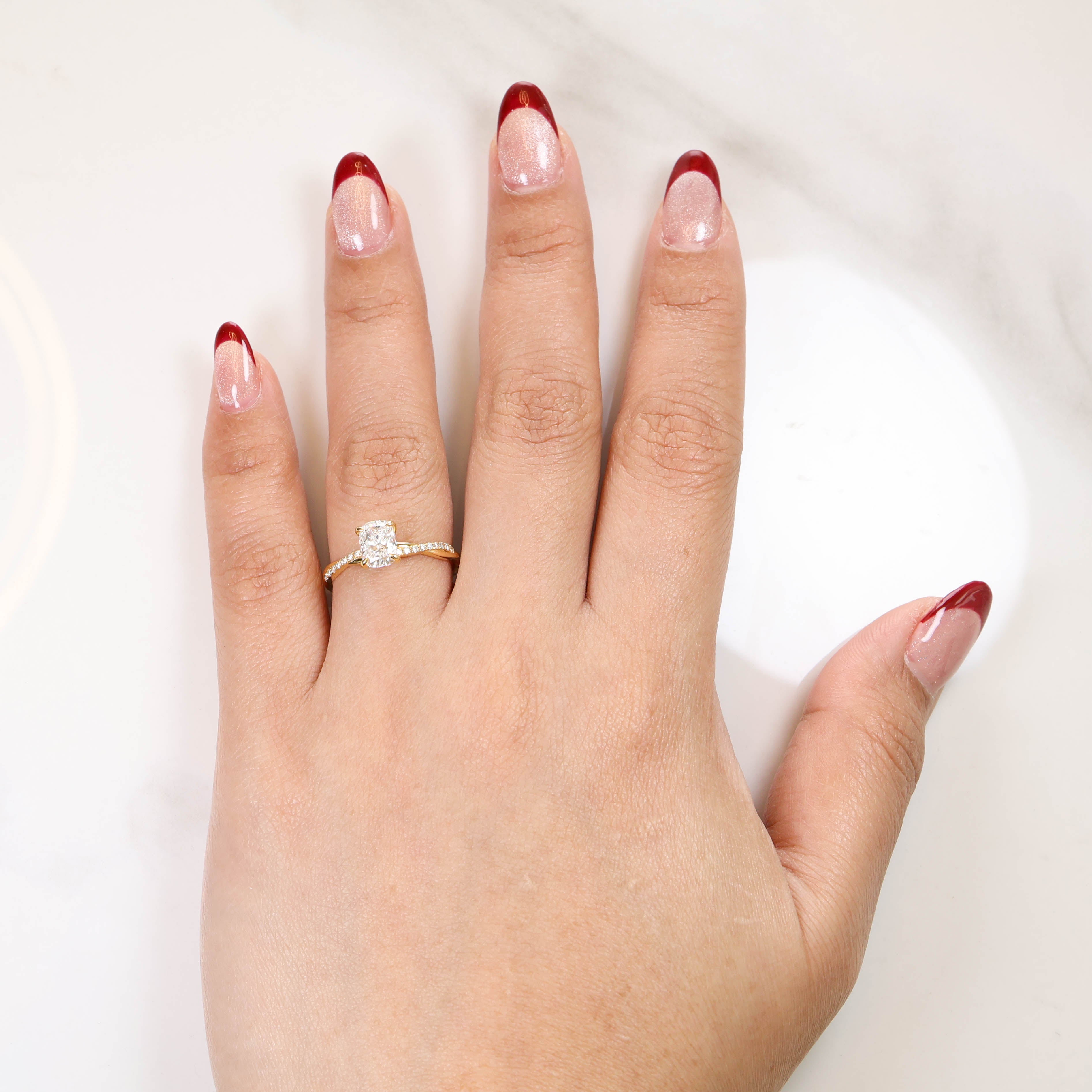 Wyvern Elongated Cushion 1-carat Yellow Gold