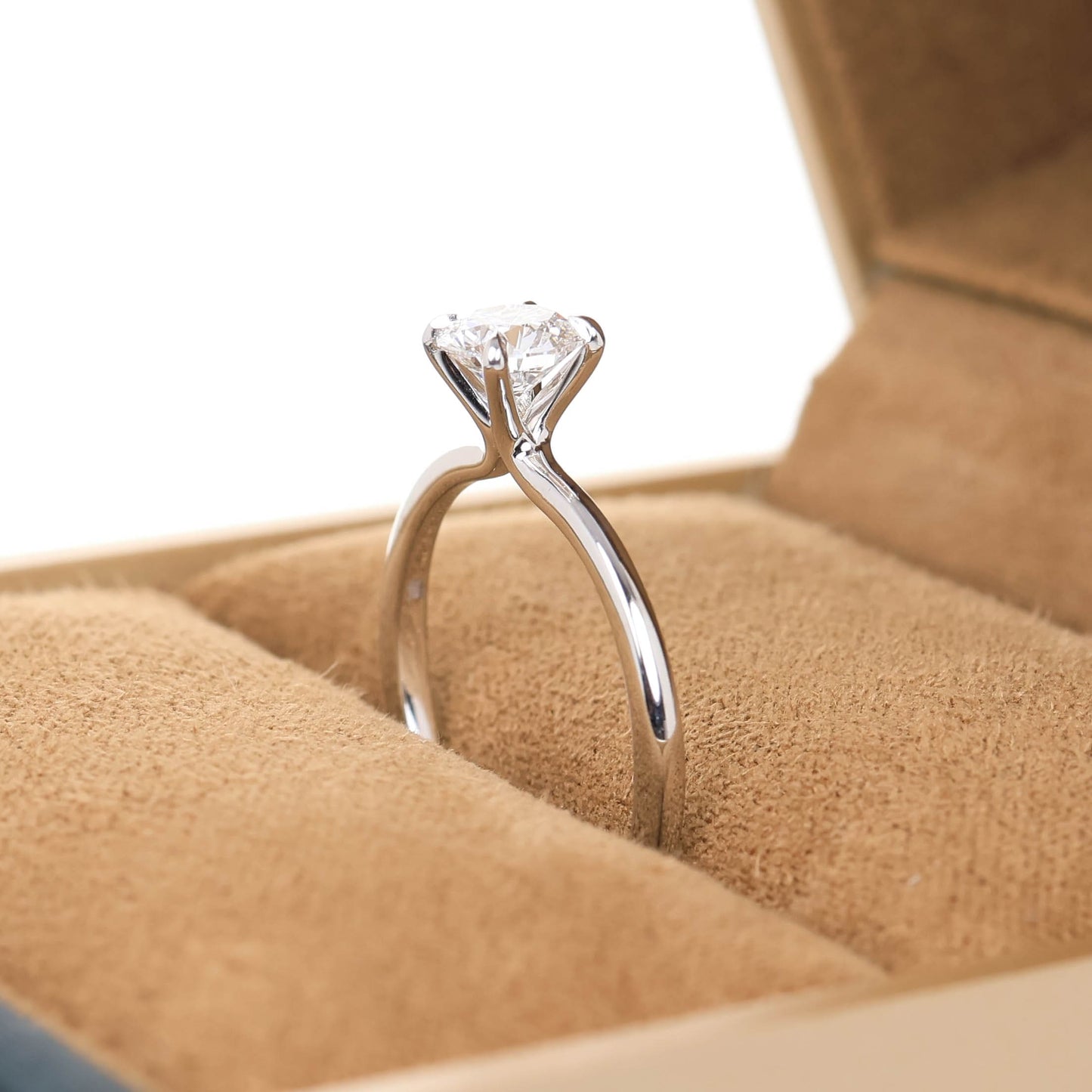 Delicate Iago 0.50-carat White Gold