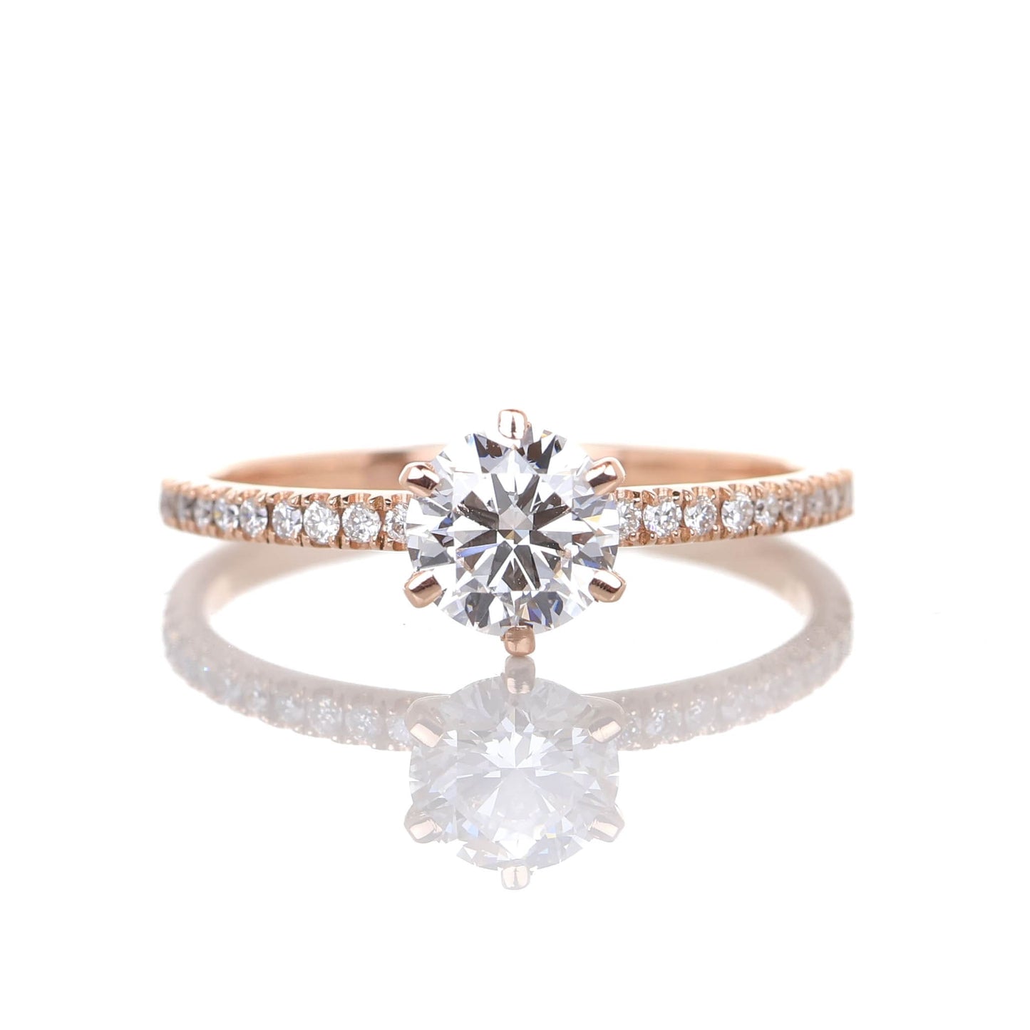 Delicate Blythe 1-carat Rose Gold