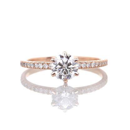 Delicate Blythe 1-carat Rose Gold