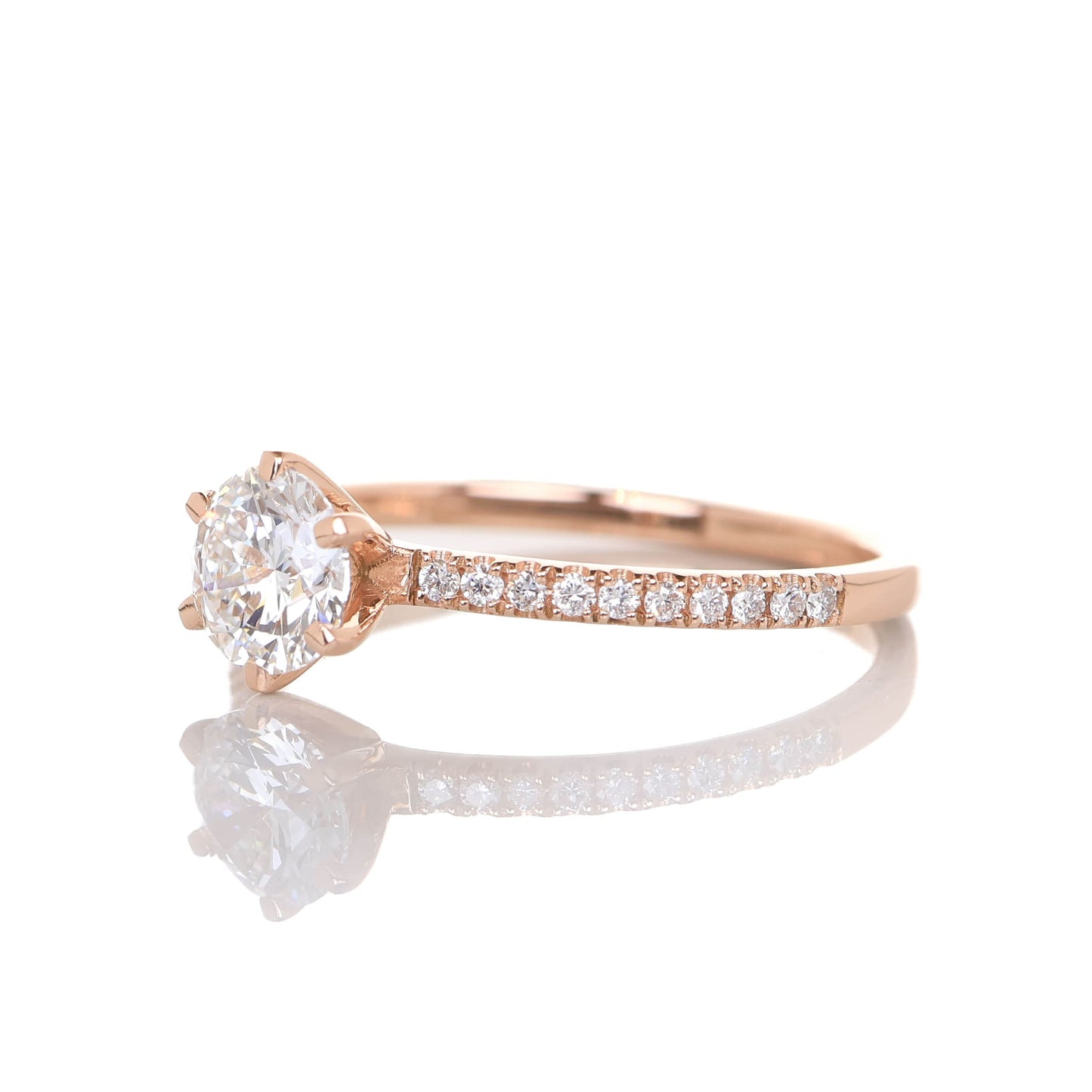 Delicate Blythe 1-carat Rose Gold