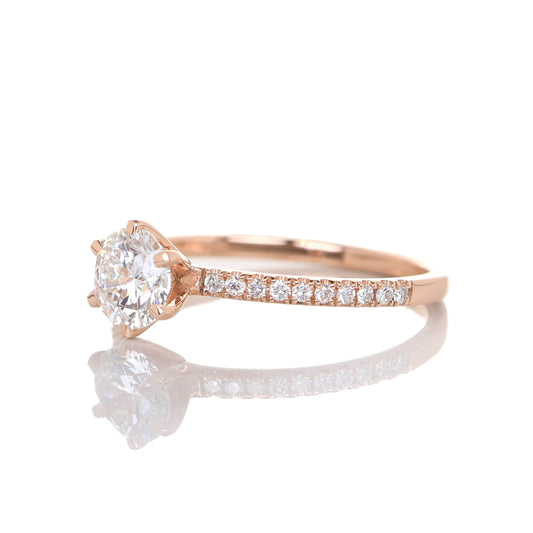 Delicate Blythe 1-carat Rose Gold