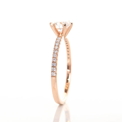 Delicate Blythe 1-carat Rose Gold