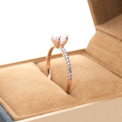 Delicate Blythe 1-carat Rose Gold
