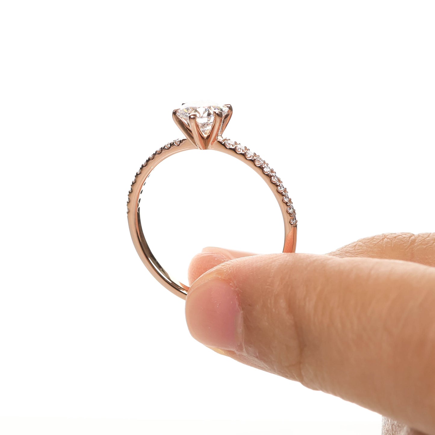 Delicate Blythe 1-carat Rose Gold