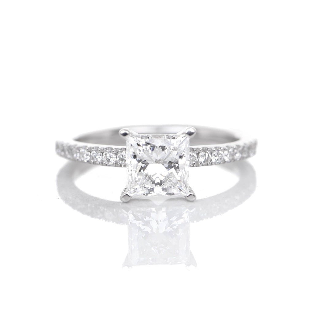 Delicate Blythe Princess 1-carat White Gold