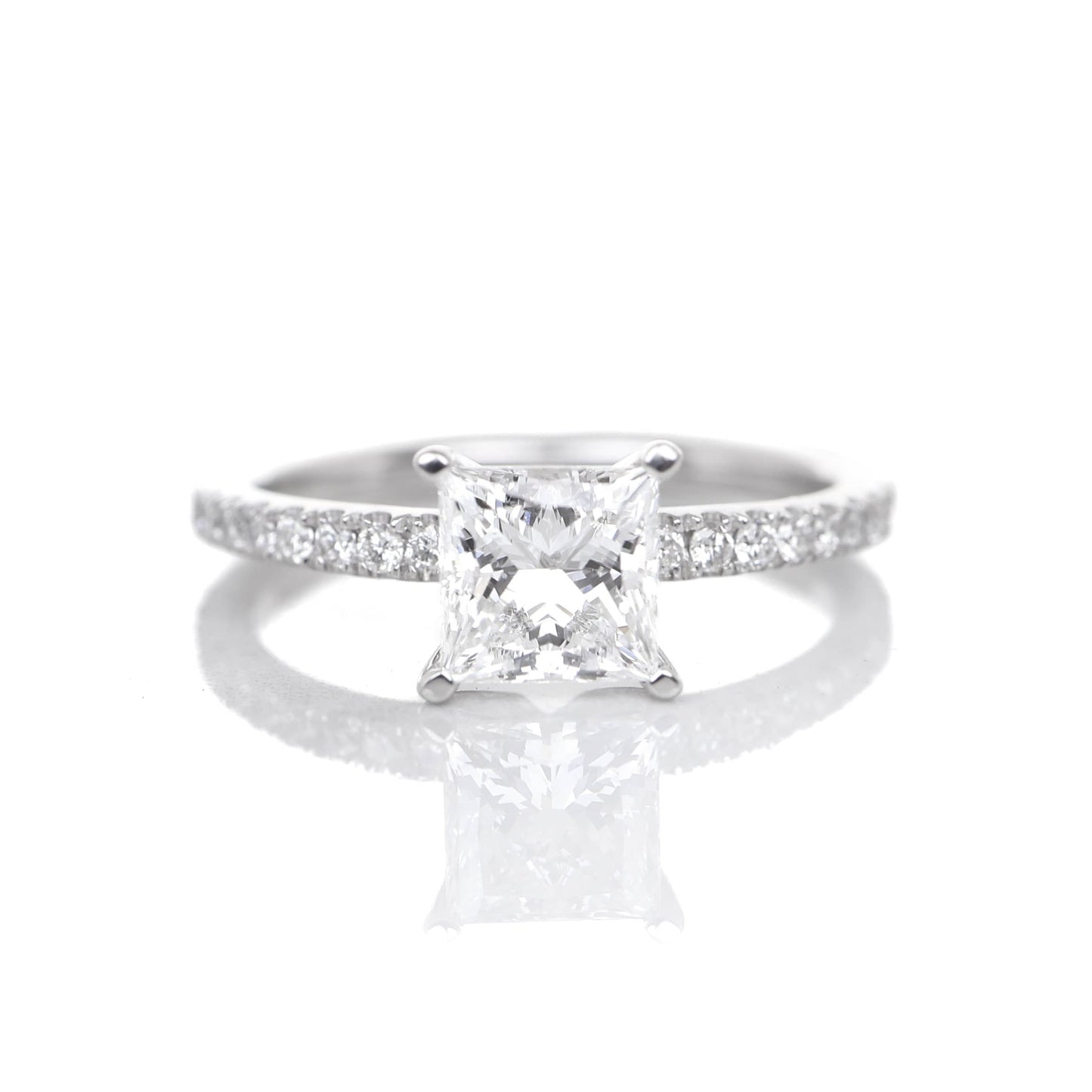 Delicate Blythe Princess 1-carat White Gold