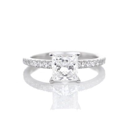 Delicate Blythe Princess 1-carat White Gold