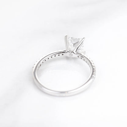 Delicate Blythe Princess 1-carat White Gold
