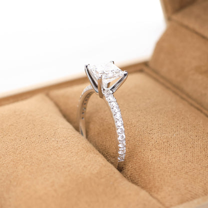Delicate Blythe Princess 1-carat White Gold