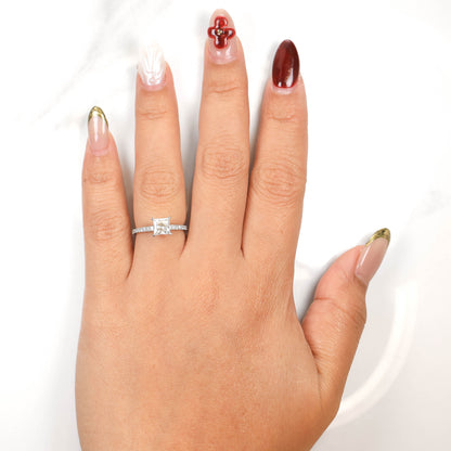 Delicate Blythe Princess 1-carat White Gold