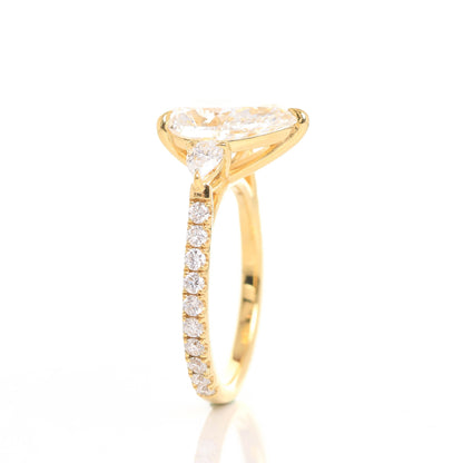 Canary Pear 3-carat Yellow Gold