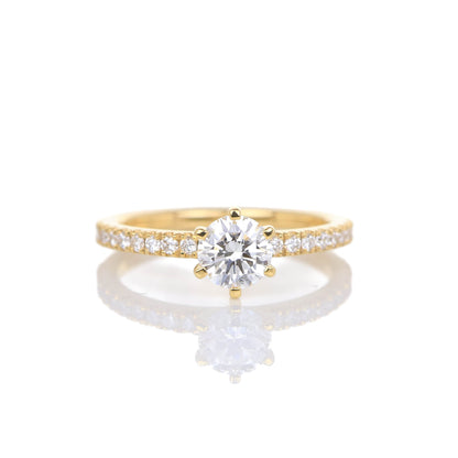 Delicate Blythe 0.50-carat Yellow Gold