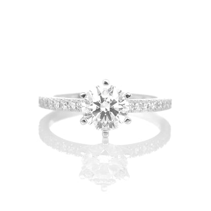 Delicate Blythe 1-carat White Gold