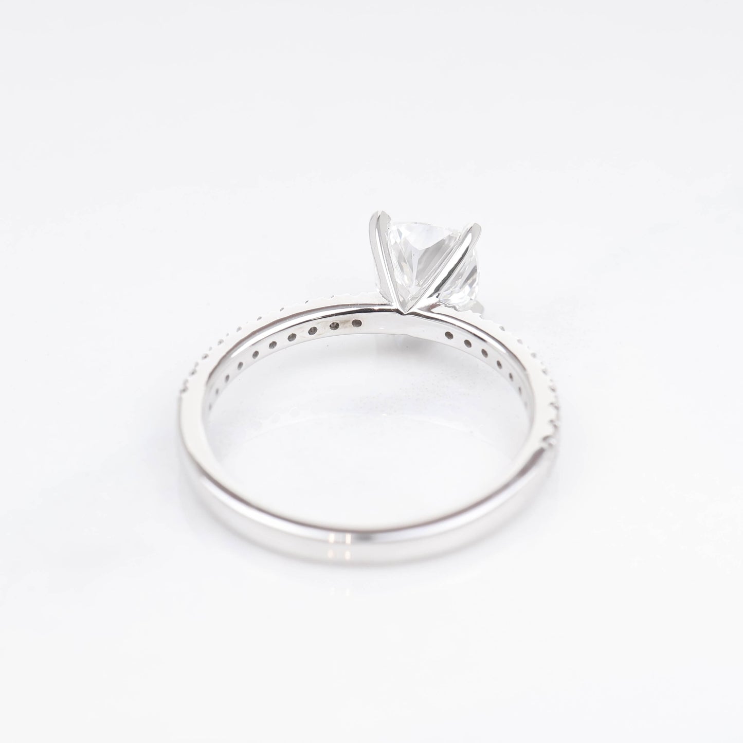 Delicate Blythe Square Cushion 1-carat White Gold
