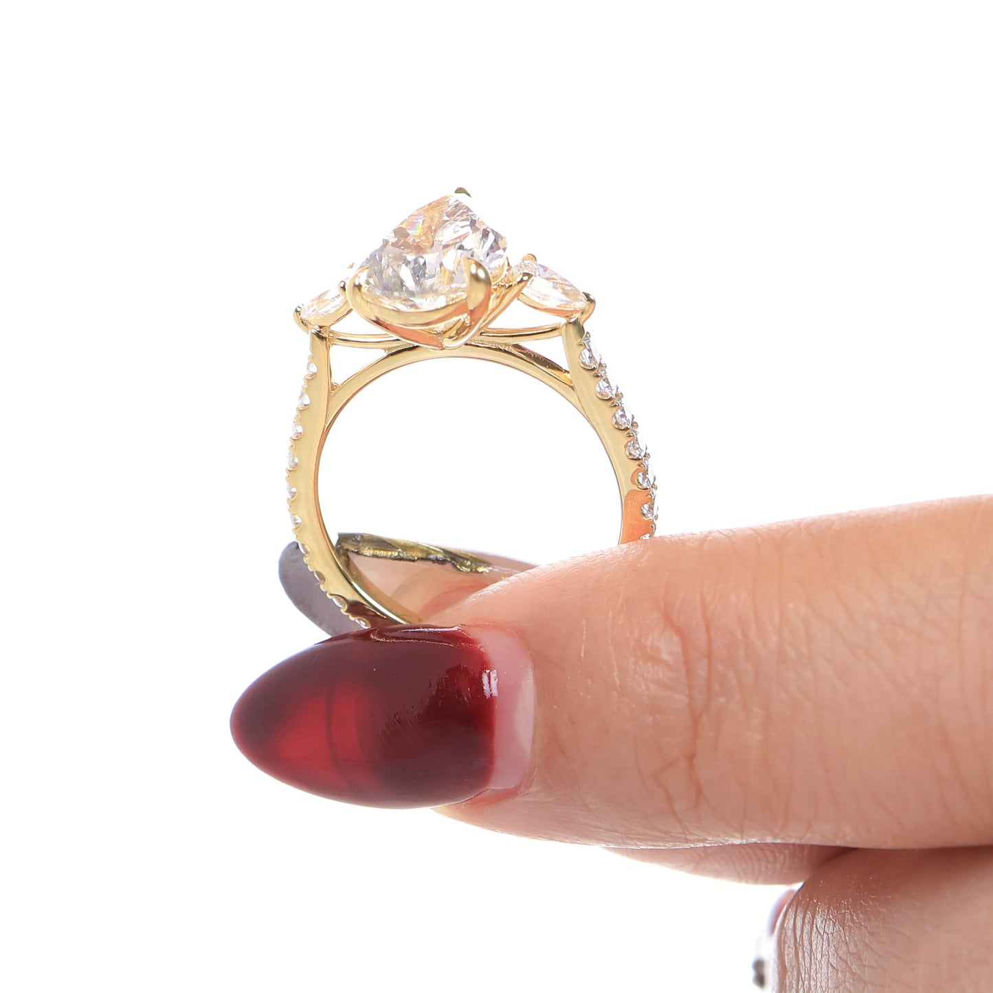 Canary Pear 3-carat Yellow Gold