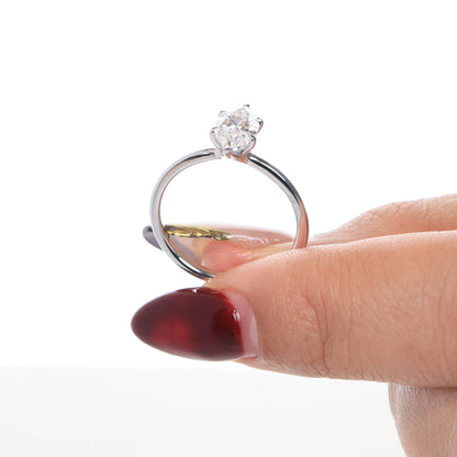 Delicate Iago Marquise 1-carat White Gold