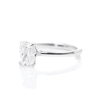 Delicate Iago Elongated Cushion 1-carat White Gold