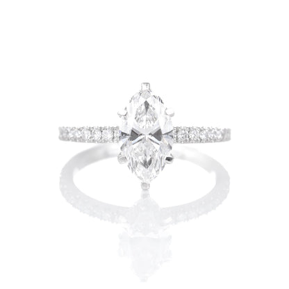 Delicate Blythe Marquise 1-carat White Gold