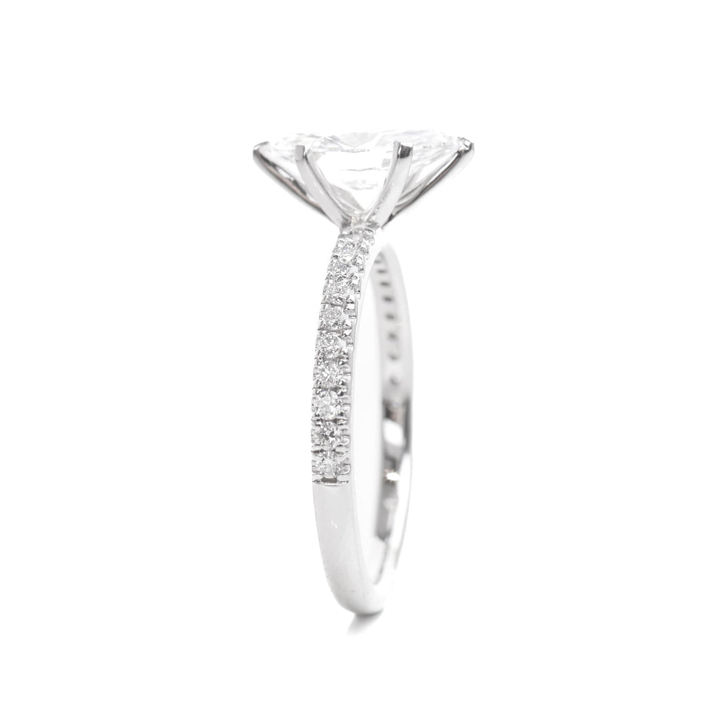 Delicate Blythe Marquise 1-carat White Gold
