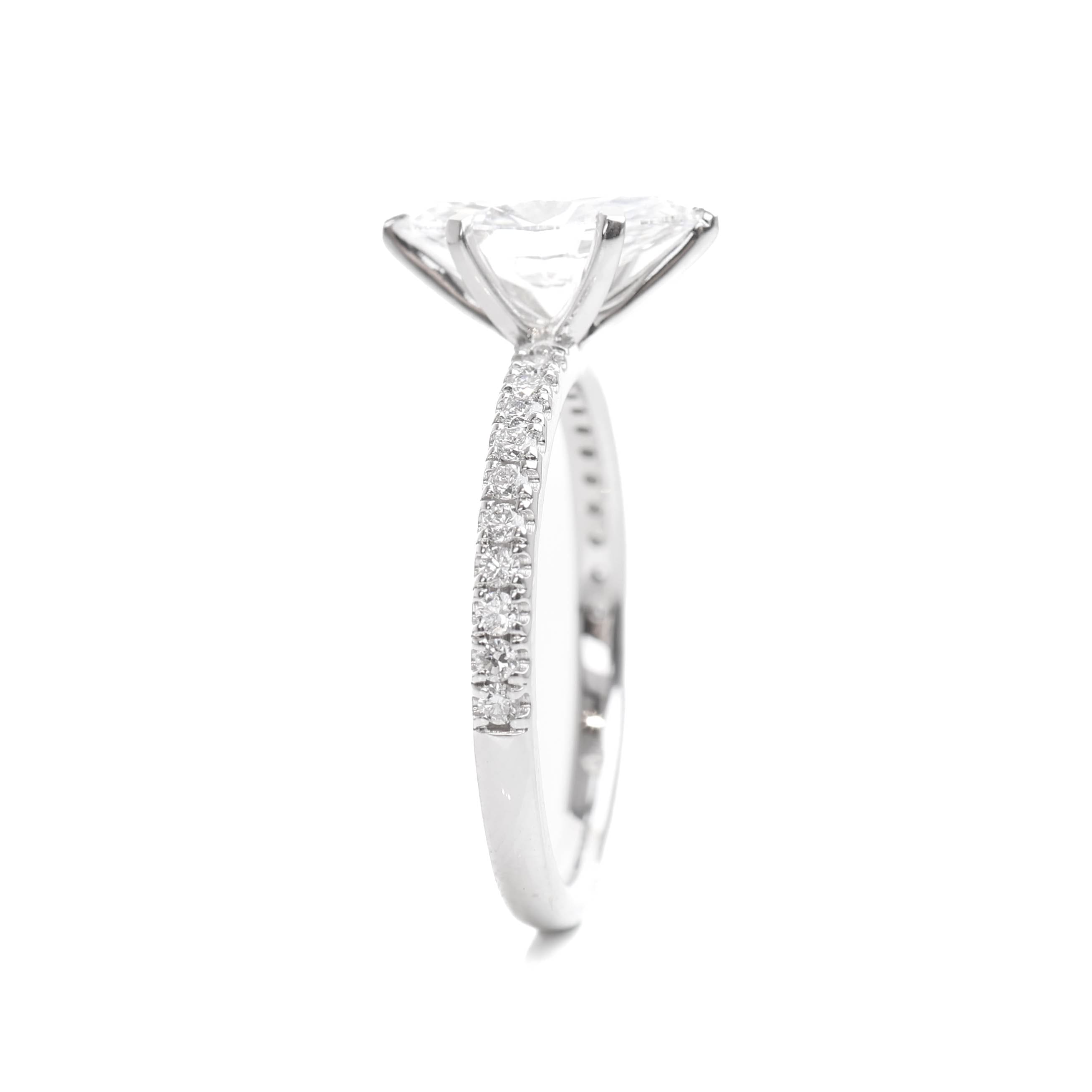 Delicate Blythe Marquise 1-carat White Gold